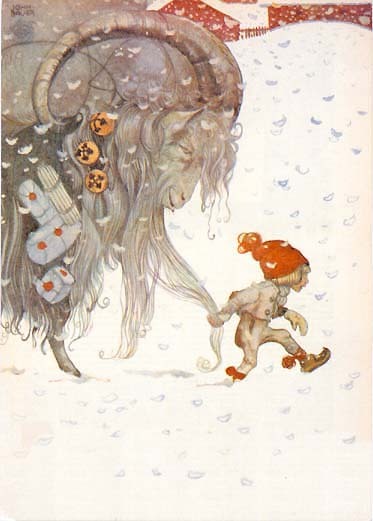 Christmas ... classic Scandinavian style. The iconic picture is by John Bauer, one of my favourite painters when it comes to fairies and goblins ;-)