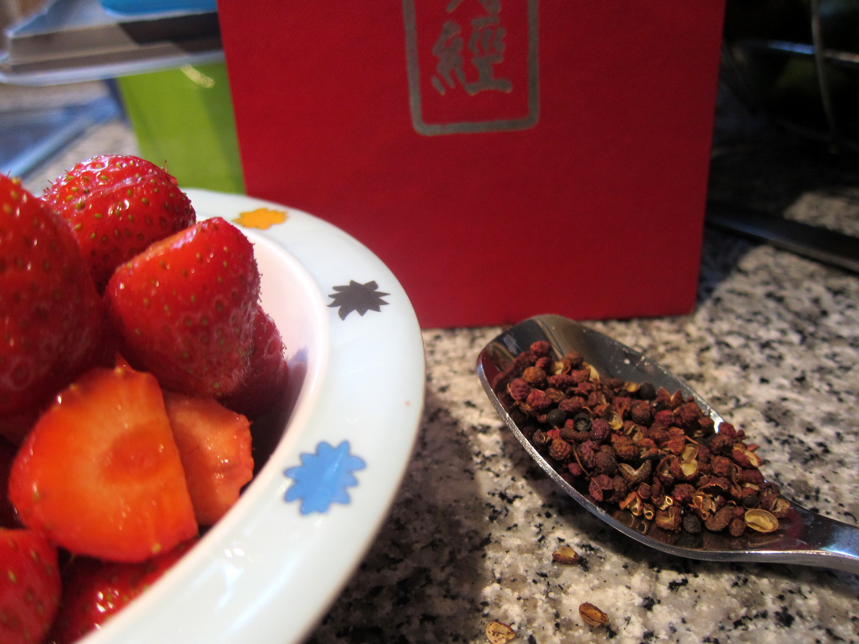 Strawberries and Szechuan pepper - a working combination?
