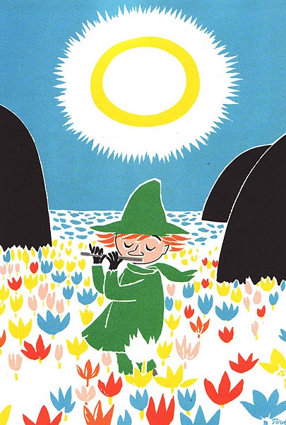 Snusmumriken on a summer meadow by Tove Jansson