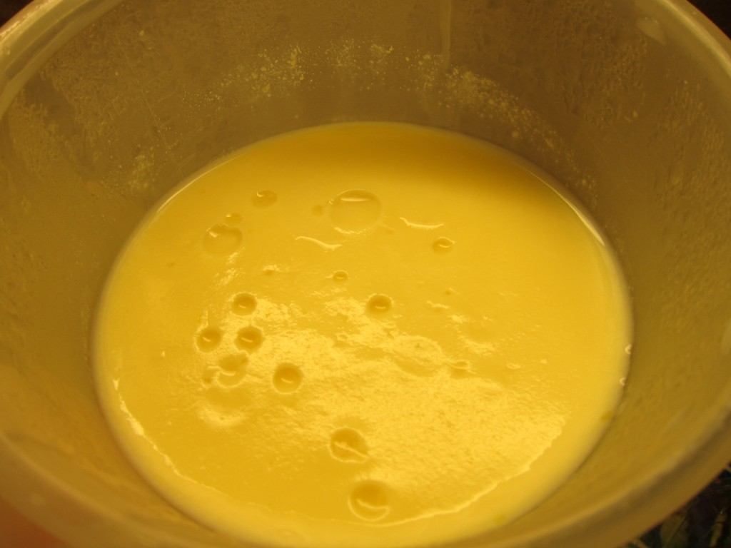 The base of the ice cream consists of a classic egg custard