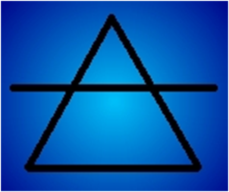 Air alchemical symbol