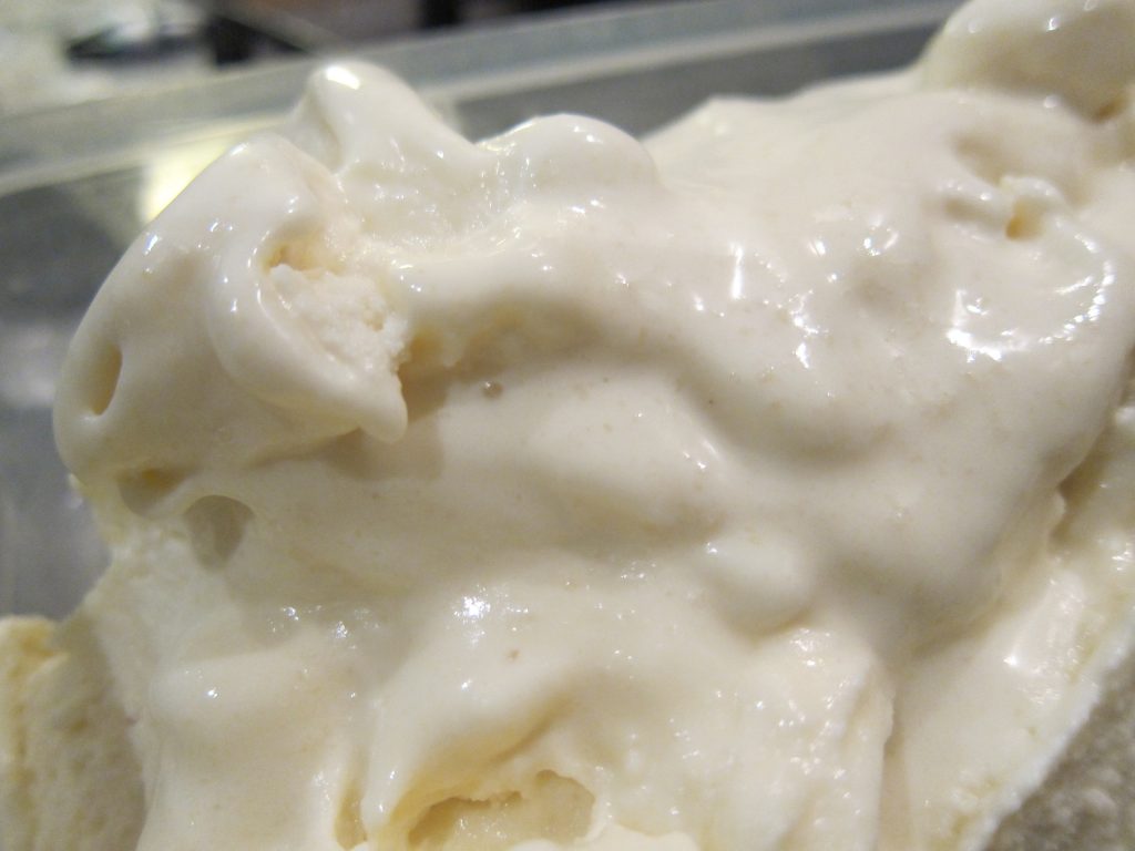 Mmm ... freshly churned spiced almond ice cream