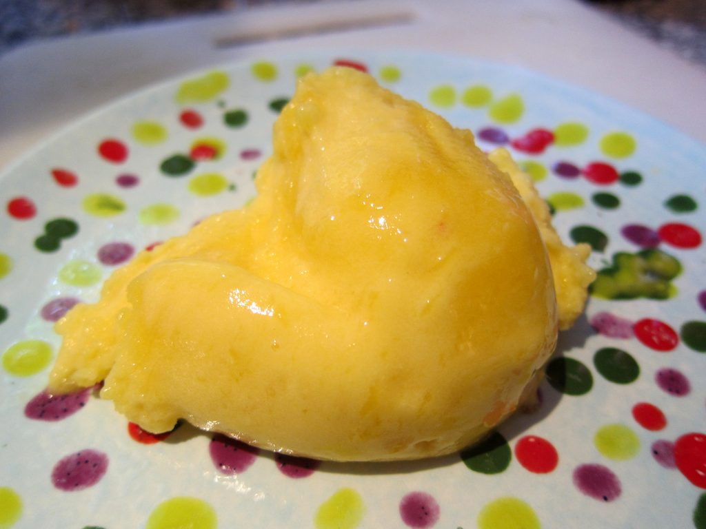 Mmm ... Mango Aquafaba sorbet