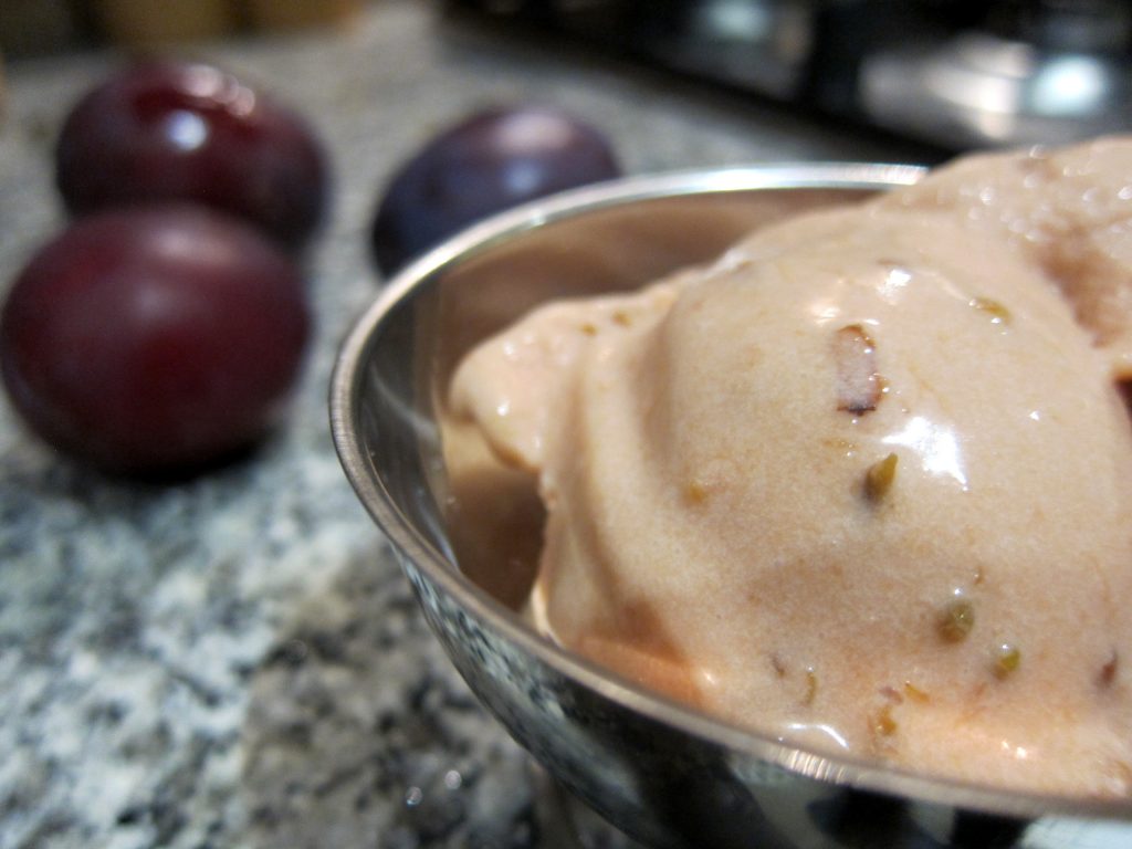 Plum gelato, Sicilian style